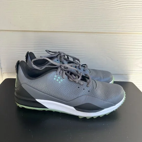 Nike Air Jordan Men's ADG 3 Dark Grey Green Glow Golf Shoes Size 9.5 - Picture 5 of 13
